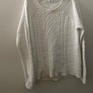 A thick cotton sweater, great for the winter or a cute coffee date.
